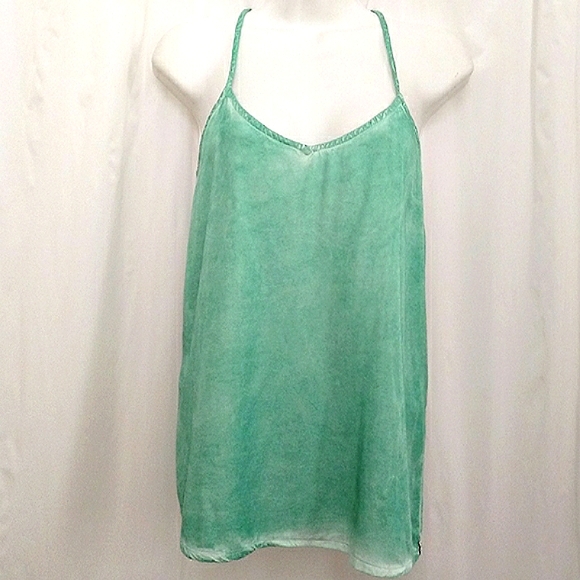 RVCA Fight Or Flight Washed Aqua Green Caged Back Tank - Picture 2 of 10